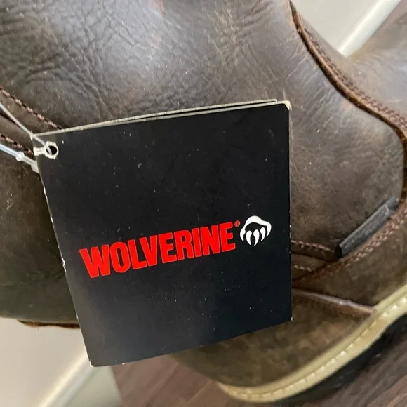 Wolverine Men's Dark Brown Leather Boots NWT - Picture 5 of 12